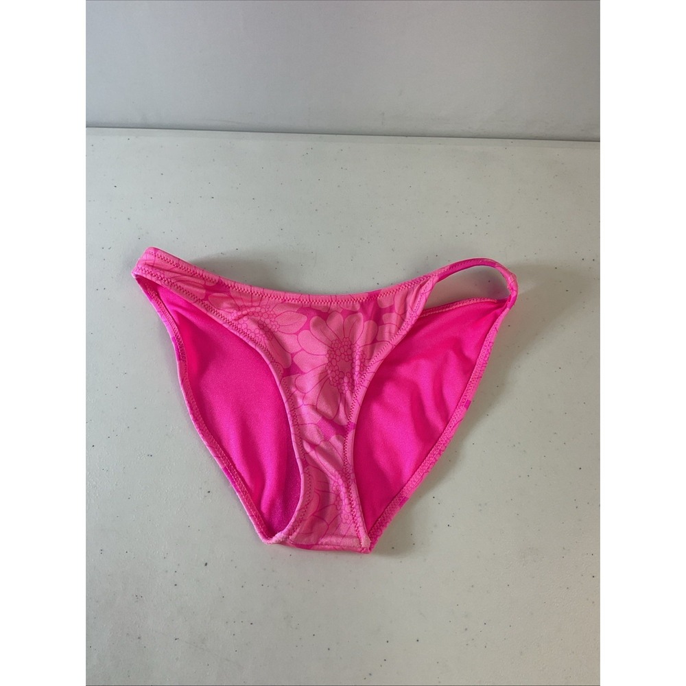 Triangl Swim Bottom Pink Floral Sz S Beach Bright